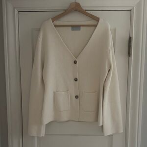 Modern Citizen Cream Elina (Eames) Cardigan 1X Ivory